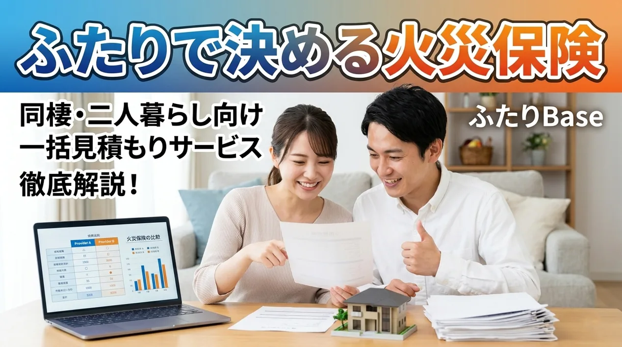 同棲・ふたり暮らし向け火災保険を比較するシーン